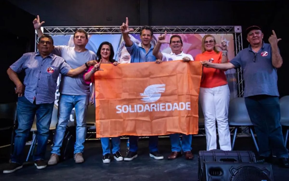 Haddad recebe apoio do Solidariedade, com críticas a Tarcísio: 'Não conhece São Paulo'